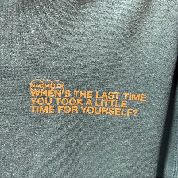 Mac Miller Hoodie When's The Last Time You Took A Little Time For Yourself Small - Picture 3 of 6